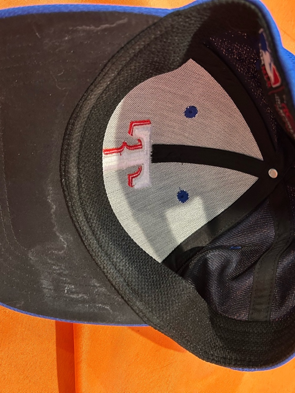 Texas Rangers Blue Baseball Cap with Embroidered T -Team MLB - Picture 4 of 5